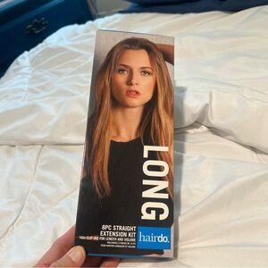 Long hairdo  8PC Straight Extension Kit - Brown Chestnut new in box!!